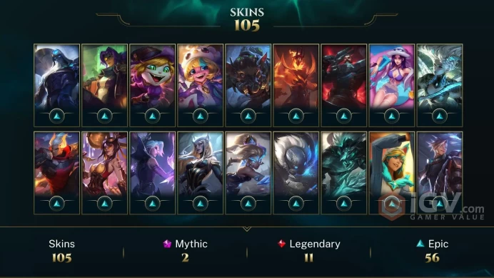 EUW (S26) D4 45LP - 105 Good Skin - Full champions - 40K Blue Essance - Instant Delivery - 2020 Account- Full Acces