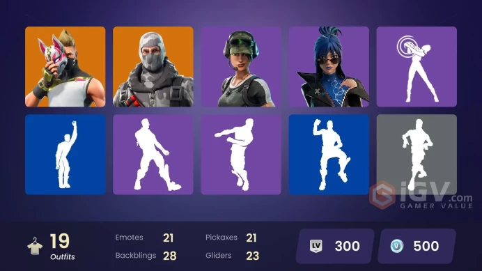 [PC/PSN] 19 skins | OG STW | Havoc | Trailblazer | Sub Commander | Drift | Valeria | Peter Griffin | Solid Snake | Nisha | Mission Specialist