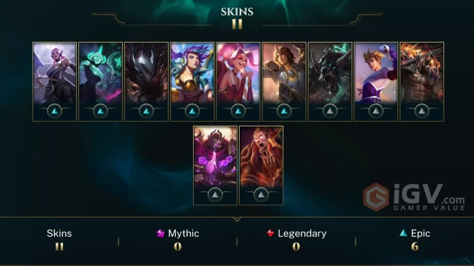 | EUNE | 14 SKINS | PLATINUM 4 | 64 CHAMPIONS | 85 LEVEL | INSTANT DELIVERY | FULL ACCESS | ErutG |
