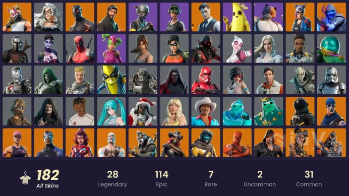 182 skins | The Reaper | Elite Agent | Take The L | Tidy | Omega | Trailblazer | Reaper | Ride The Pony | Snowflake | Gold Midas | Rogue Agent