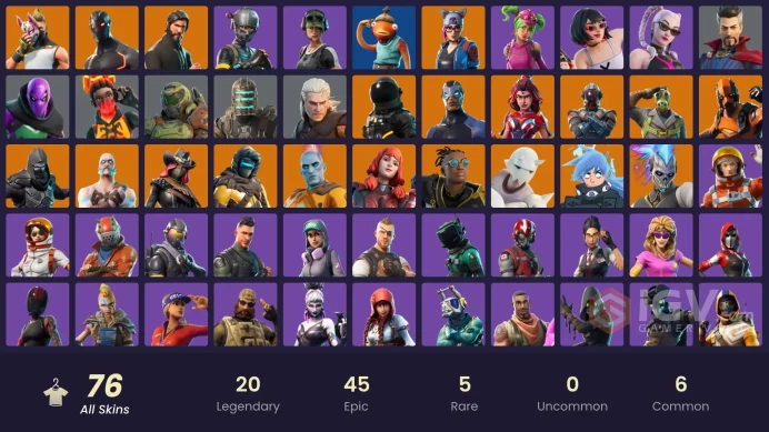76 skins | The Reaper | Elite Agent | Take The L | Omega | Trailblazer | Reaper | Rogue Agent | Valor | The Imagined | Calamity | Drift