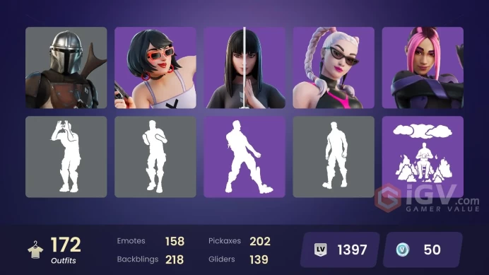 158 skins | Cloud Striker | Ronin | Malik | The Origin | Predator | Torin | The Cube Queen | The Imagined | Snap | Era | Son Goku