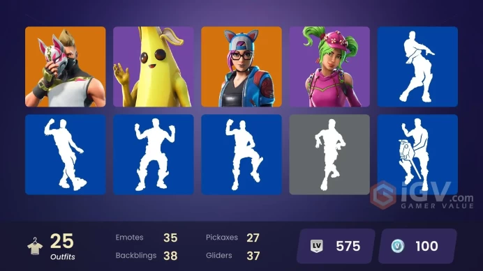 25 skins | Ride The Pony | Mako | Snowflake | Calamity | Drift | Rox | Carbide | Blackheart | Lynx | Sentinel | Hybrid | Zenith | Zoey