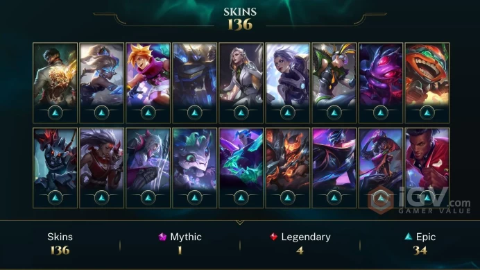ME  2011 Account - 136 Skins - Battle Boss Yasuo - Empyrean Jhin - Porcelain Protector Ezreal - Battle Queen Diana - FULL ACCESS - MY119