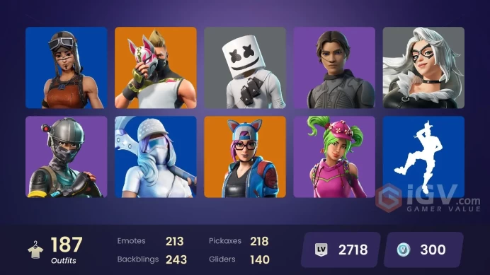 171 skins | Elite Agent | Take The L | Fresh | Reaper | Renegade Raider | Unchained Ramirez | Elite Zadie | Drift | Valor | Calamity