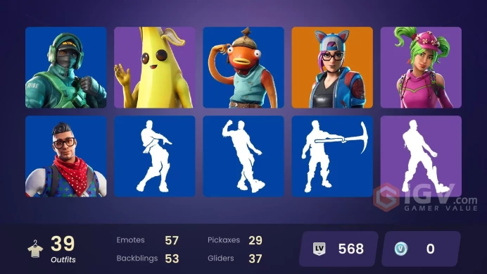 39 skins | Carbon Commando | Reflex | Prodigy | Rogue Agent | Valor | The Prisoner | Ruin | Rox | Carbide | Blackheart | Lynx | Sentinel