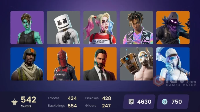 [PC/PSN/XBOX] 543 skins | Aerial Assault Trooper | Master Chief (Matte Black) | Psycho Bandit | Lara Croft | Laugh It Up | Candy Axe |Reaper Axe