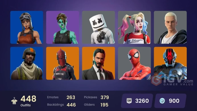 [PC/PSN/XBOX] 442 skins | | Master Chief (Matte Black) | FNCS 3:1 Champion | Lara Croft | Laugh It Up| Shady Doggo | Candy Axe | Reaper Axe |  