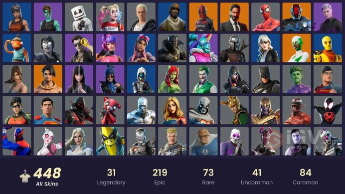 [PC/PSN/XBOX] 442 skins | | Master Chief (Matte Black) | FNCS 3:1 Champion | Lara Croft | Laugh It Up| Shady Doggo | Candy Axe | Reaper Axe |  