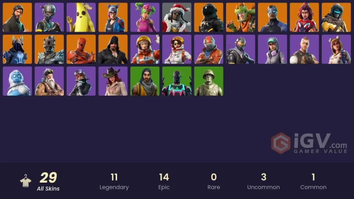 Code [9990] [PC] 29 skins | The Reaper | Elite Agent | Rogue Agent | The Prisoner | The Ice King | Valor | Hybrid | Blackheart | Dark Voyager | 