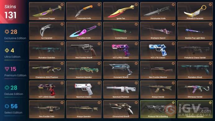 AP/MYS 100670 VP Spent Ignite Fan Champions 2024 Phantom Prime//2.0 Karambit Xenohunter Knife Evori Dreamwings Odin Recon Guardian Prime Spectre