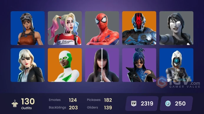 [Code 9903] [PC] 130 skins | Renegade Raider | Subzero Cryptic | Lina Scorch | Joey | Peter Griffin | The Origin | The Imagined | Kymera | Zeus 
