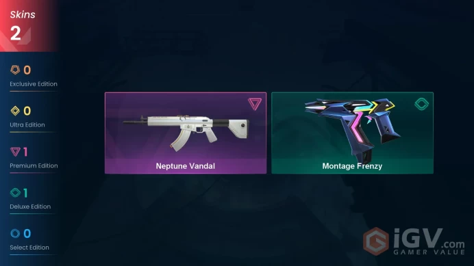EU-TR // Neptune Vandal // FULL Access // Valorant Best Skins // Platinum 2