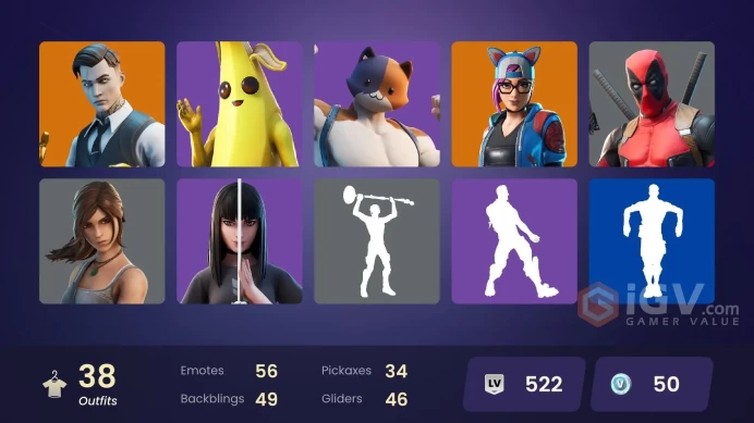 | PC/PSN/XBOX | 38 SKINS | Gear Specialist Maya | Blackheart | Catalyst | Hybrid | Rox | Deadpool | Lynx | Fade | Sentinel | 50 VBUCKS | FZ5w8 |