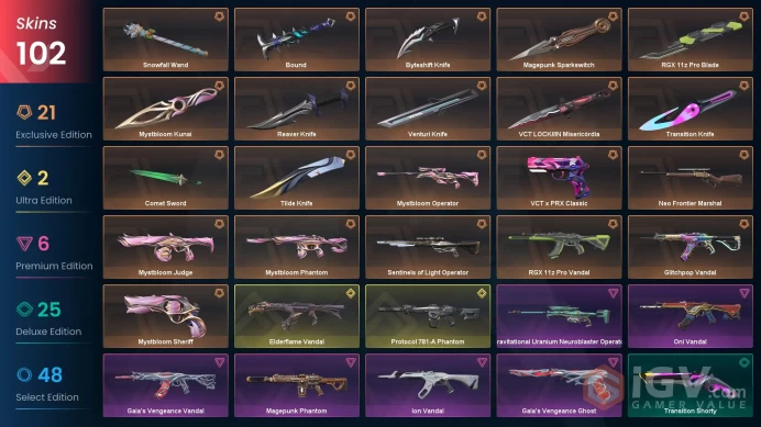 NA/USA 65840 VP Spent VCT LOCK//IN Misericordia Mystbloom Bundle Snowfall Wand Mystbloom Phantom Elderflame Vandal Magepunk Phantom Protocol 781