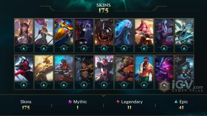 LAN - Almost All Champions ~ 200 Skins/Chromas ~0.5 Million Points Darius - GOLD S4 - Victorious Skins - Dunkmaster Darius - DRX Aatrox - MY98