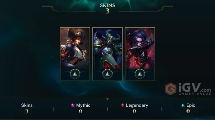 LAN - UNRANKED - 21 CHAMP - 3 PERFECT SKINS - HONOR 3-  HANDMADE - 25 LVL - S10 ACC - FULL ACCES - CHEAP