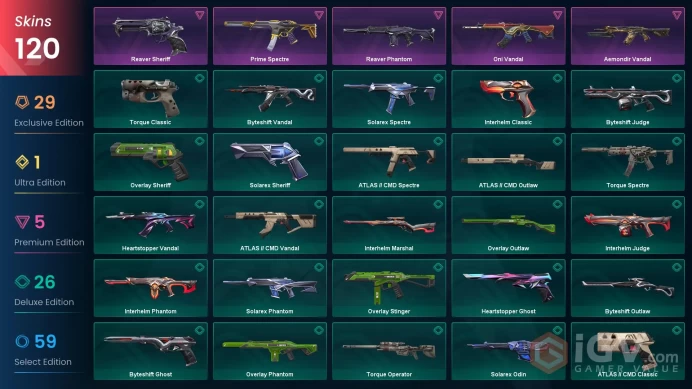 EU-TR - PLATIN 2 - 120 Skins - CHAMPIONS 2025 KNIFE,VANDAL - 12 KNIFE- 15 VANDAL - 10 PHANTOM - 9 SHERIFF - FULL ACCES -LIFETIME WARRANTY -CHEAP