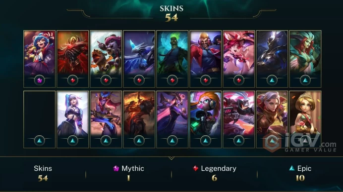 | SG | 56 SKINS | SILVER 1 | 101 CHAMPIONS | 119 LEVEL | INSTANT DELIVERY | FULL ACCESS | FcsPT |