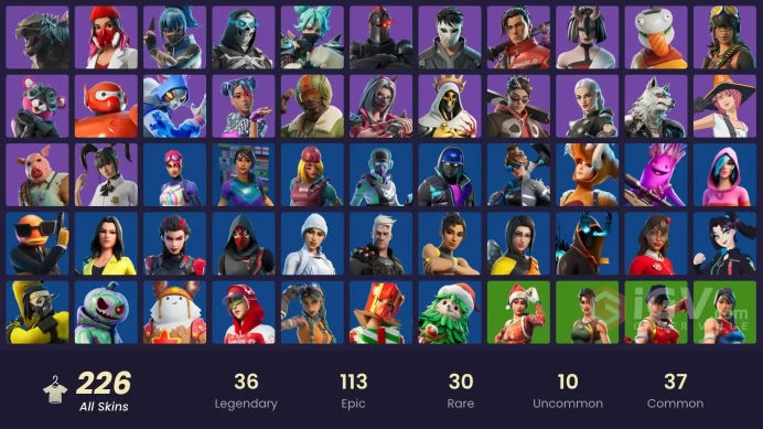 (PC PSN XBOX) 226 skins | OG STW | Gold Midas | Snap | Kymera | The Imagined | Eternal Knight | Fade | Lynx | Gear Specialist Maya | Malik | Val