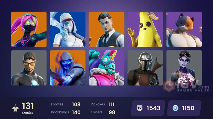 (PC PSN XBOX) 131 skins | Gold Midas | Gold Brutus | Gold Meowscles | Tart Tycoon | Galaxia | Joey | DJ Bop | Singularity | Fade | Crackshot | P