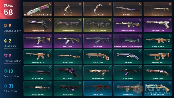 [ EU ] 4 Knifes | 58 skins | ~ 24,300 VP Inventory value