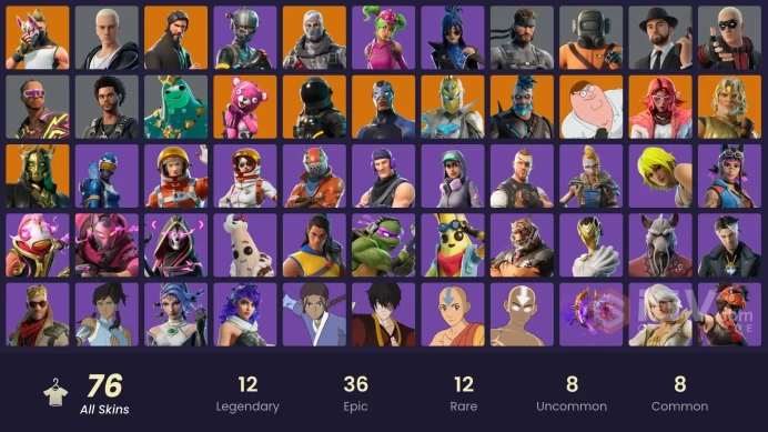 [PC/PSN] 76 skins | The Reaper | Elite Agent | Sub Commander | Havoc | Omegarok | Zeus | Valeria | Y340