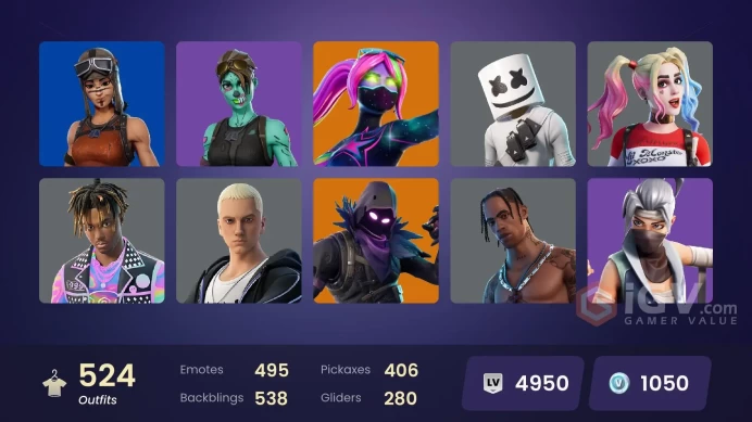 [ALL PLATFORMS]-525 Skin-500 Emote-Travis Scott-OG STW-Astro Jack-FNCS Champion Seeker-Merry Mint Axe-Renegade Raider-500K V-BUCKS SPEND-