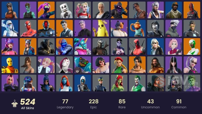 [ALL PLATFORMS]-525 Skin-500 Emote-Travis Scott-OG STW-Astro Jack-FNCS Champion Seeker-Merry Mint Axe-Renegade Raider-500K V-BUCKS SPEND-