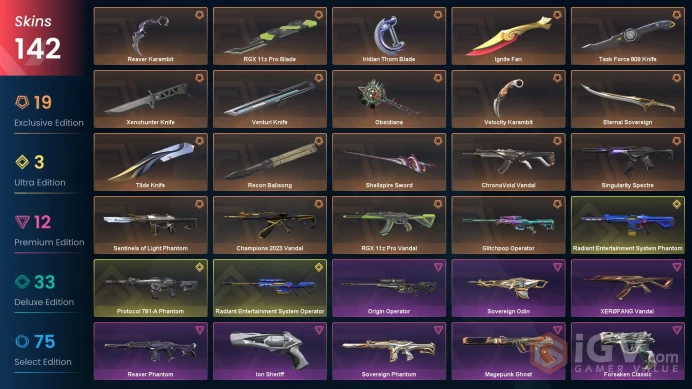 EU-TR - PLATIN 2 - IMMO 2 PEAK - 142 Skins - REAVER KARAMBIT - IGNITE FAN - CHAMPIONS 23 VANDAL - FULL ACCES -LIFETIME WARRANTY -CHEAP