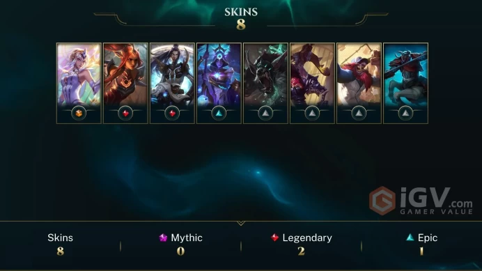 [EUW] S2026 - Gold 3 -61LP- 50 Winrate - +30/-10 LP Gain - Honor 5 - 780 Be - 58Champ - 11Skin - Instant Delivery