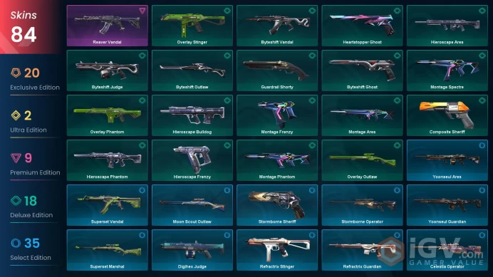 AP/MYS 79690 VP Spent Ignite Fan Phaseguard Splitter Kuronami no Yaiba Evori Dreamwings Vandal Mystbloom Phantom Prime Spectre Reaver Vandal Pre