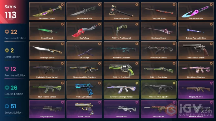 AP/MYS 81115 VP Spent Champions 2024 Phantom Evori Dreamwings Vandal Mystbloom Phantom Prime Vandal Valiant Hero Ghost Overdrive Blade Primordiu