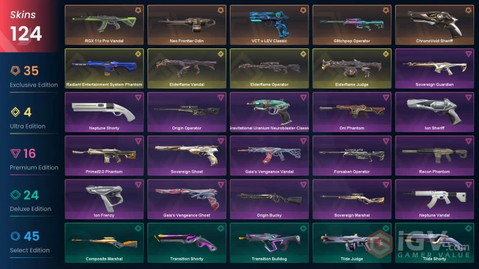 EU/TUR 133790 VP Spent Ignite Fan Champions 2023 Bundle VCT LOCK//IN Misericordia Prime//2.0 Phantom Ruination Guardian Origin Bucky Prelude to 