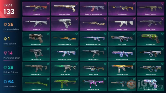 NA/USA 101715 VP Spent Ignite Fan Champions 2023 Vandal VALORANT GO! Vol. 1 Knife Neo Frontier PhantomPrelude to Chaos Vandal Prime Guardian Nep