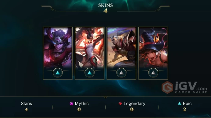 [EUW] - Silver II / 4 Skins / Changeable Mail | Instant Delivery | Lifetime Warranty | 100% Handmade & Secure | 24/7 Support