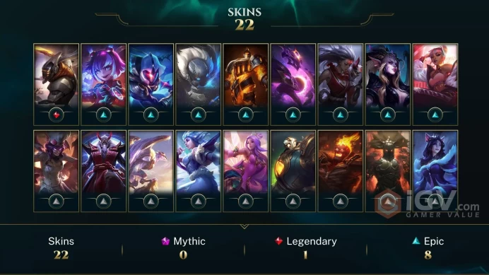 [EUW] - Unranked / 22 Skins / Changeable Mail | Instant Delivery | Lifetime Warranty | 100% Handmade & Secure | 24/7 Support