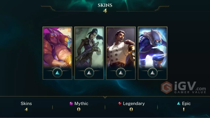 [EUW] - Unranked / 4 Skins / Changeable Mail | Instant Delivery | Lifetime Warranty | 100% Handmade & Secure | 24/7 Support
