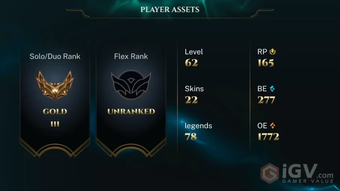 [EUW] - Gold III / 22 Skins / Changeable Mail | Instant Delivery | Lifetime Warranty | 100% Handmade & Secure | 24/7 Support
