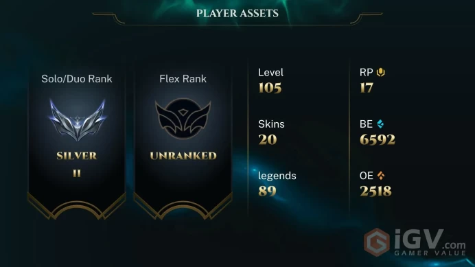 [EUW] - Silver II / 20 Skins / Changeable Mail | Instant Delivery | Lifetime Warranty | 100% Handmade & Secure | 24/7 Support