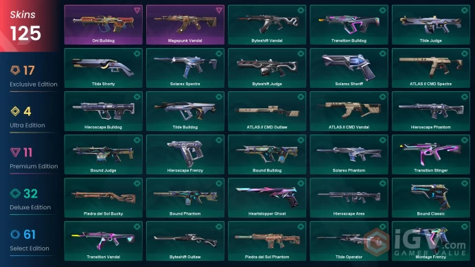 EU-Turkey 125 Skins > 5 Years // Beta Remastered Knife EX.O Edge Phaseguard Splitter Phaseguard Vandal EX.O Vandal Imperium Vandal  99052991