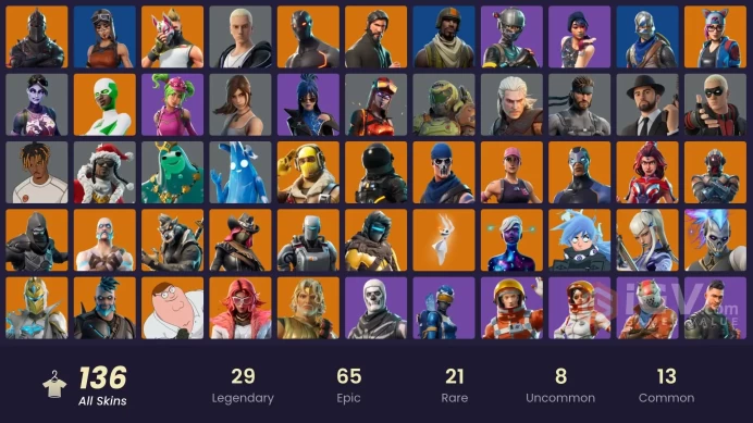 PC/PSN/Xbox/Nintendo 136 skins | OG STW | Black Knight | Sparkle Specialist | The Reaper | Spike | Dante | Mako | Renegade Raider | Aerial Assau