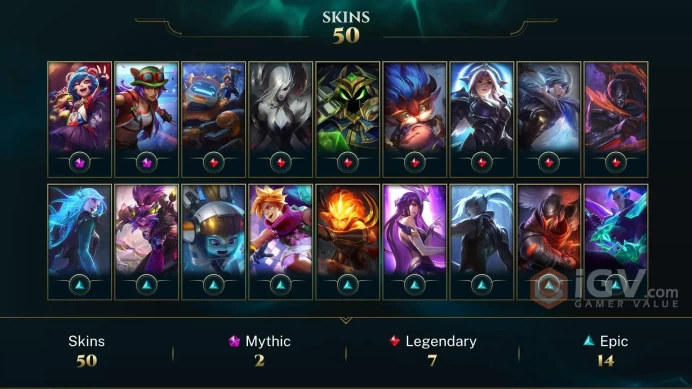 | LAN | 48 SKINS | PLATINUM 4 | 106 CHAMPIONS | 192 LEVEL | INSTANT DELIVERY | FULL ACCESS | Fe2e9 |