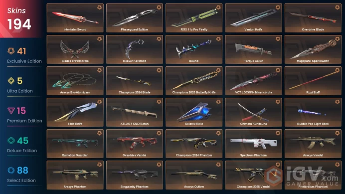 NA/USA 157650 VP Spent Phaseguard Splitter Champions 2025 Bundle Champions 2024 Bundle VCT LOCK//IN Misericordia Phaseguard Vandal Primordium Ph