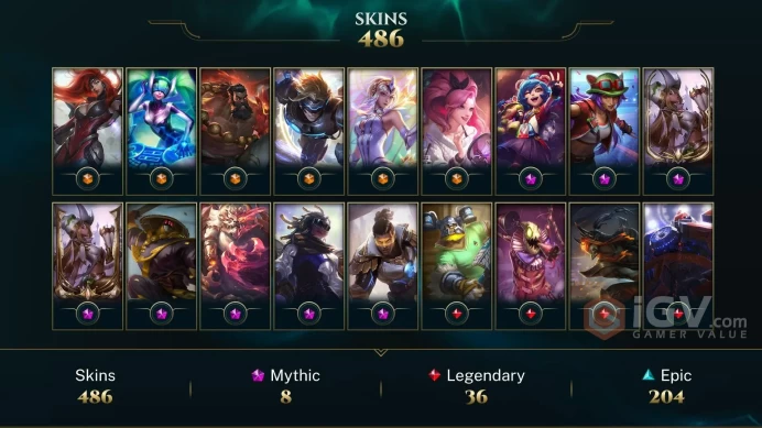 EUW 475 Skins 172 Champs | Dark Star Karma | Karate Kennen | Super Kennen | Infernal Kennen | Ice Toboggan Corki | Ruined Karma | B7895