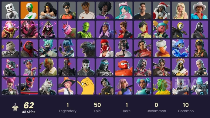 [PC/PSN/Nintendo] 62 skins FA |