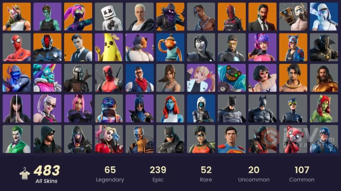 [PC/NIN] 483 skins | OG STW | Travis Scott | Astro Jack | Aloy | Catwoman | ISO | Gold Meowscles | Gold TNTina | WORLD CUP |