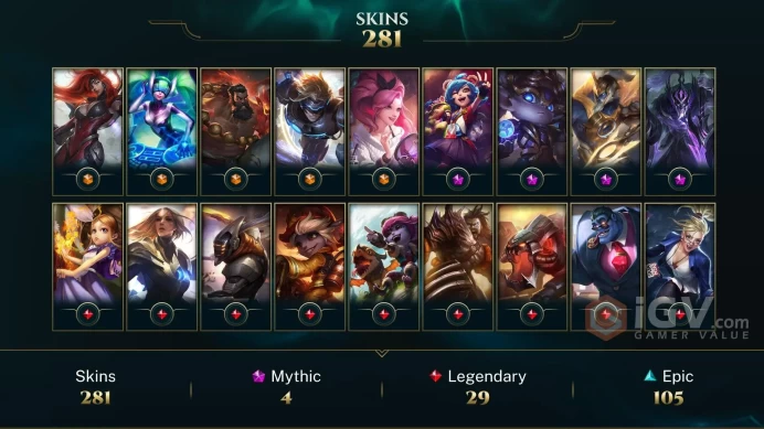 EUW -(S16) SILVER 4 - 172 Champ - 281 Good Skins(5 Ultimate, 4 Mythic, 29 Legendary, 105 Epic) - 6.8K BE - FULL ACCES -SAFETY - CHEAP