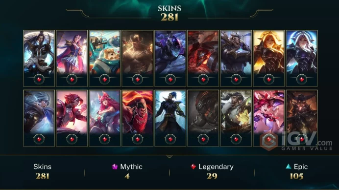 EUW -(S16) SILVER 4 - 172 Champ - 281 Good Skins(5 Ultimate, 4 Mythic, 29 Legendary, 105 Epic) - 6.8K BE - FULL ACCES -SAFETY - CHEAP