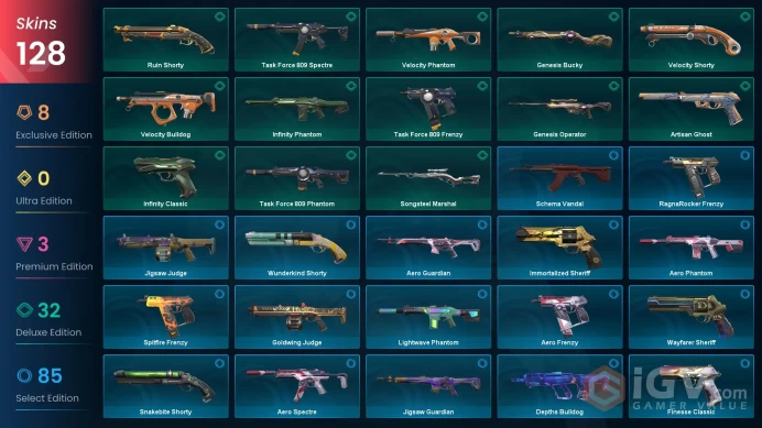 LATAM ╳︎ 128 SKINS ╳︎ 7 KNIFE ╳︎ VELOCITY KARAMBIT ╳︎ REAVER VANDAL ╳︎ RUIN DAGGER ╳︎ PRIME VANDAL ╳︎ PRIME//2.0 PHANTOM